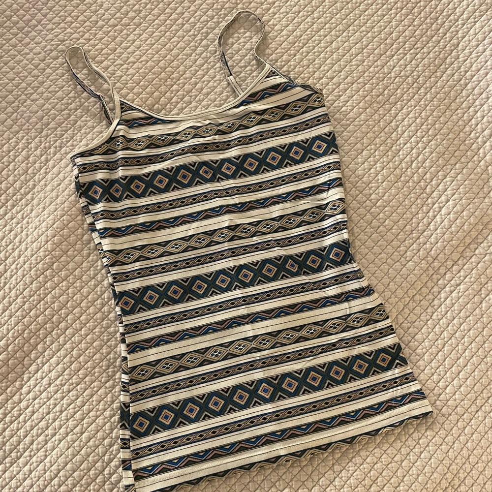 NWOT (Pacsun) white striped print cami